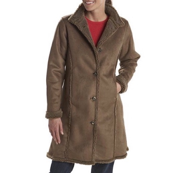 L L Bean Fauxshearling Coat 
